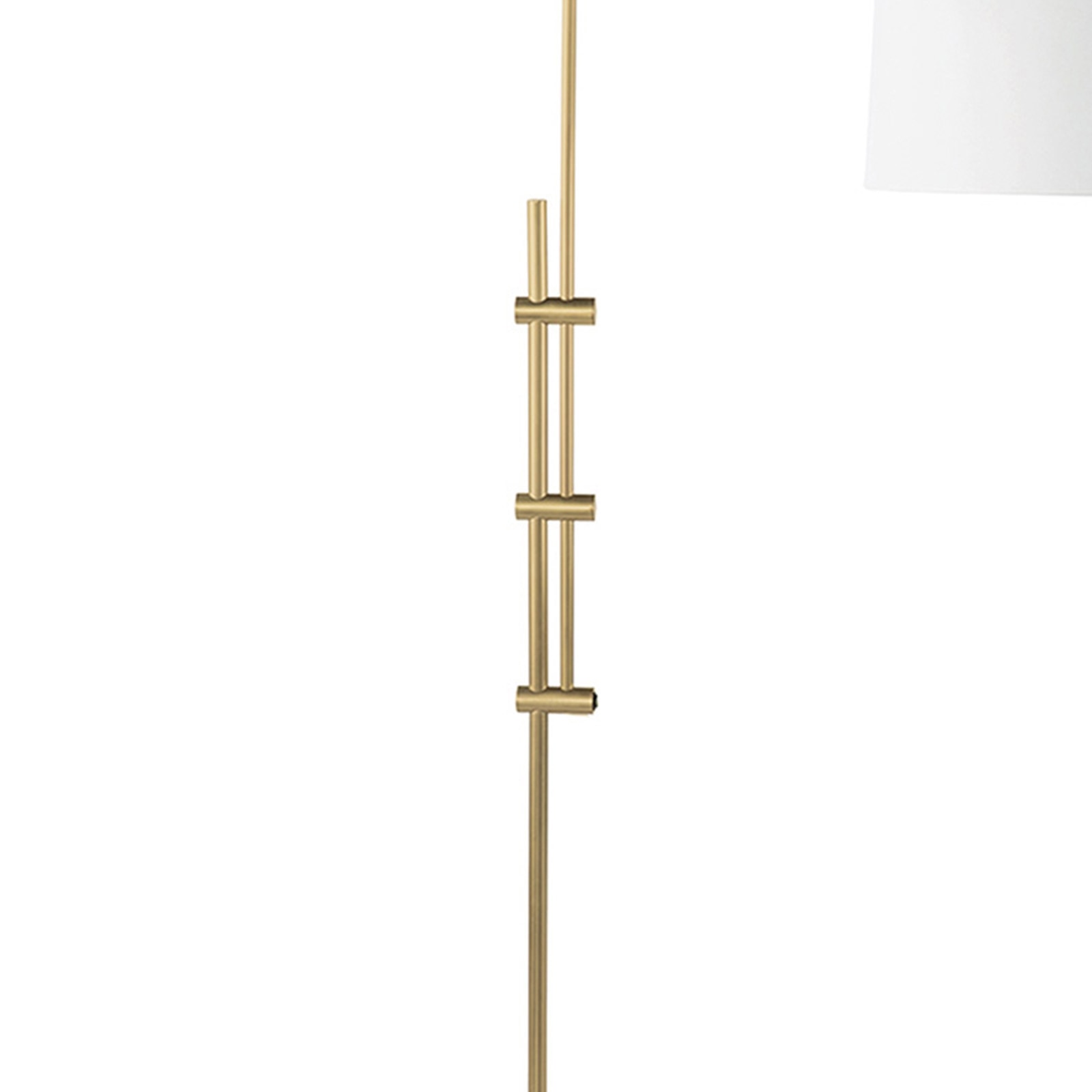 Arc Floor Lamp Fabric Shade Brass Regina Andrew